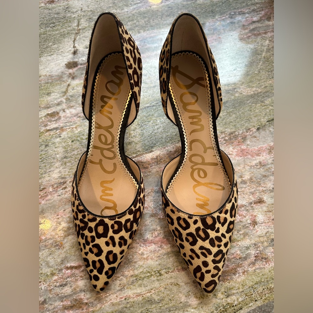 Sam Edelman Leopard Print pumps 7 1/2 NEW